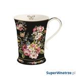 Kubek porcelanowy 0,27L Nuova R2S Blooming Opulence czarny w sklepie internetowym SuperWnetrze.pl