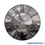 Zegar ścienny Nextime Venice czarno-biały w sklepie internetowym SuperWnetrze.pl