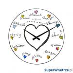 Zegar ścienny 35 cm NeXtime Loving You Dome w sklepie internetowym SuperWnetrze.pl