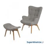 Fotel z podnóżkiem 73x94x81cm D2 Contour szary w sklepie internetowym SuperWnetrze.pl