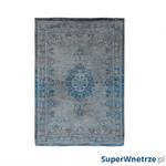 Dywan naturalny 170x240 cm Louis De Poortere Orient Grey Turquoise niebiesko szary w sklepie internetowym SuperWnetrze.pl