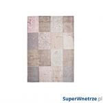 Dywan naturalny 140x200 cm Louis De Poortere Vintage Patchwork Bolshoi Pink różowy w sklepie internetowym SuperWnetrze.pl