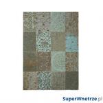 Dywan naturalny 170x240 cm Louis De Poortere Vintage Patchwork Sea Blue turkusowy w sklepie internetowym SuperWnetrze.pl