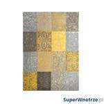 Dywan naturalny 170x240 cm Louis De Poortere Vintage Patchwork Yellow żółty w sklepie internetowym SuperWnetrze.pl