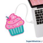 Podgrzewacz kubka na USB Cupcake Mustard muffinka w sklepie internetowym SuperWnetrze.pl