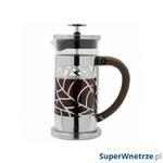 Zaparzacz do kawy 350ml Cafe Ole French Press Leaf srebrny/czarny/przezroczysty w sklepie internetowym SuperWnetrze.pl