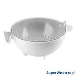 Durszlak z miską 30x25cm Guzzini Kitchen szary w sklepie internetowym SuperWnetrze.pl