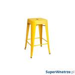 Krzesło barowe 41x41x66cm King Home Tower żółte w sklepie internetowym SuperWnetrze.pl