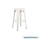 Krzesło barowe 43,5x43,5x76cm King Home Tower białe w sklepie internetowym SuperWnetrze.pl