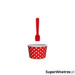 Miseczka na lody 8cm ZAK!DESIGNS czerwono-biała w sklepie internetowym SuperWnetrze.pl