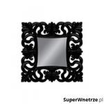 Lustro wiszące 100x100cm D2 Baroque czarne w sklepie internetowym SuperWnetrze.pl