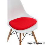 Poduszka na krzesło Side Chair czerwona w sklepie internetowym SuperWnetrze.pl