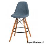Krzesło barowe 46x54x105cm D2 P016W Duo niebiesko-szare w sklepie internetowym SuperWnetrze.pl