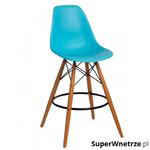 Krzesło barowe 46x54x105cm D2 P016W PP jasnoniebieskie w sklepie internetowym SuperWnetrze.pl
