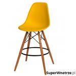 Krzesło barowe 46x54x105cm D2 P016W PP żółte w sklepie internetowym SuperWnetrze.pl