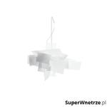 Lampa wisząca 65x65cm King Home Bang Bang biała w sklepie internetowym SuperWnetrze.pl