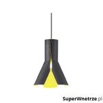 Lampa wisząca 32cm Altavola Design Origami Design 1 czarno-żółta w sklepie internetowym SuperWnetrze.pl
