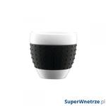 Porcelanowe kubki 0,25 l Bodum Pavina czarne 2 szt. w sklepie internetowym SuperWnetrze.pl