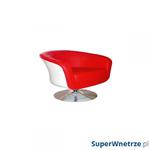Fotel Magnum K-biały, S- czerwone w sklepie internetowym SuperWnetrze.pl