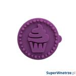 Stempel drewniany do ciastek mini CupCake Birkmann fioletowy w sklepie internetowym SuperWnetrze.pl