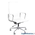 Fotel biurowy CH1191T biała skóra/chrom w sklepie internetowym SuperWnetrze.pl