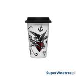 Kubek termiczny 0,25 l Sagaform Cafe Tattoo porcelana w sklepie internetowym SuperWnetrze.pl