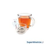 Zaparzaczka do herbaty z miseczką Kot MSC International biała w sklepie internetowym SuperWnetrze.pl