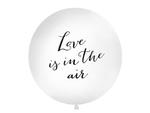 Balon 1 m, Love is in the air, biały w sklepie internetowym DodatkiWeselne.pl