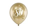 Balony Glossy 30cm, 80, złoty (1 op. / 6 szt.) w sklepie internetowym DodatkiWeselne.pl