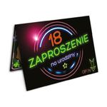 Zaproszenie na 18 urodziny - ZX8901 w sklepie internetowym DodatkiWeselne.pl