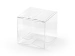 Pudełeczka kwadratowe, transparentne, 5x5x5cm (1 op. / 10 szt.) w sklepie internetowym DodatkiWeselne.pl