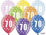 Balony 30cm, 70th Birthday, Metallic Mix (1 op. / 6 szt.) w sklepie internetowym DodatkiWeselne.pl