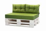 Zestaw poduszek na palety 120x Luksus: Zielone w sklepie internetowym Setgarden.com