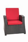 Poduszki na krzesła-Rattan: Czerwone w sklepie internetowym Setgarden.com