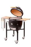 Grill ceramiczny Monolith DUŻY ZESTAW, bordowy, ruszt 46 cm w sklepie internetowym Foodlovers.pl