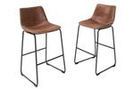 HOKERY :: Krzesło barowe hoker Djando brąz metal 100cm (Z37348) w sklepie internetowym Home Design 