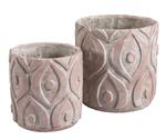 Belldeco :: Donica, doniczka, osłonka Rose, beton, wzory, 19 cm (BD_C34102A) w sklepie internetowym Home Design 