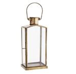 Madam Stoltz :: Lampion stojący wiszący Kair szkło złoty 22 cm (PCH11237C) w sklepie internetowym Home Design 