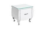 MEBLE Glamour :: Szafka nocna stolik Extravagant biała glamour 45cm (Z39355) w sklepie internetowym Home Design 