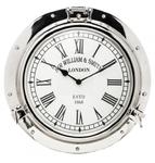 Zegar w Bulaju srebrny 40cm 125554 w sklepie internetowym Home Design 
