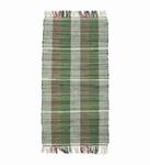 MADAM Stoltz :: Chodnik dywan 140x70cm bawełniany zielony w pasy CJ-CR-1218RN w sklepie internetowym Home Design 