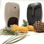 KOMINKI :: Kominek zapachowy Face ceramiczny szary 13cm 145630 w sklepie internetowym Home Design 