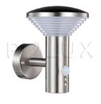 Kinkiet ogrodowy inox LED POLUX PIRAMIDA GLM0011AUP-18SS+PIR 30DW prosty satynowy czujnik w sklepie internetowym Incorsklep