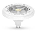 Żarówka AR111 GU10 LED COB, 15W, barwa światła ciepła biała, obudowa w kolorze białym, klosz przezroczysty w sklepie internetowym Incorsklep