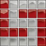Glass Silver Red Mosaic D New 14,8x14,8 w sklepie internetowym Opocznoplytki.pl