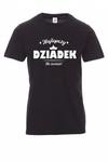 Koszulka z nadrukiem czarna - Najlepszy Dziadek na Świecie w sklepie internetowym Entero.pl