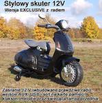 STYLOWY SKUTER NA AKUMULATOR Z BOCZNYMI KÓŁKAMI I RADIEM/CH8820 w sklepie internetowym super-toys.pl