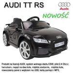 ORYGINALNE AUDI TT RS - MIĘKKIE KOŁA, MIĘKKIE SIEDZENIE, MOCNY/JE1198 w sklepie internetowym super-toys.pl