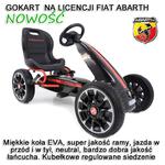 WIELKI LICENCJONOWANY GOKART FIAT ABARTH KOŁA EVA JAKOŚĆ /PB9388A w sklepie internetowym super-toys.pl