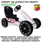 WIELKI LICENCJONOWANY GOKART FIAT ABARTH KOŁA EVA JAKOŚĆ /PB9388A w sklepie internetowym super-toys.pl